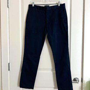 Banana Republic Navy Fulton Slim Chino Pants